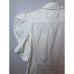 Frame  Gillian Puff Sleeve Cotton Mini Dress in Cream/Ecru size Small $398 NWT Photo 13
