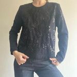 Maje Sequined Black Sweater Photo 0