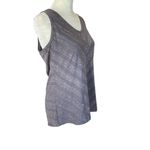 The North Face women's size M gray stretchy criss cross back athletic tank top Photo 1