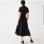 J. Crew Elena shirtdress in cotton poplin drama black Women's Size 8 NWT #BY832 Photo 1
