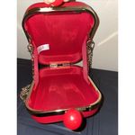 Elizabeth Arden‎ New York Red Box Purse with Chain Ball Clasps Photo 5