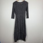 Comfy USA Women Midi Kati Dress XS Gray Lagenlook Minimalist Drapey Slouchy Photo 2