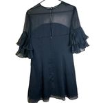 Keepsake‎ The Label Say You Will Chiffon Mini Dress In Navy NWT Large KX170121D Blue Photo 8