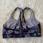 Lululemon  Energy Bra Medium Support, B–D Cup Purple Floral Shift Multi Photo 5