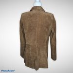 Dennis Basso Dennis by  genuine leather jacket blazer Women’s size medium brown Photo 6