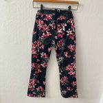 Jen7 Floral Crop Kick Pants Size 0 Pink Red Photo 3
