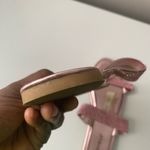 Bamboo  Women's Glittery Pink Sandals Photo 2