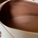 Ivory Buckle Slip On Point Toe Women’s High Heels Pumps Shoes Sz 9.5 EUC Gold Photo 5