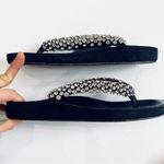 Isabel Marant  rhinestone suede leather thong sandals Photo 5