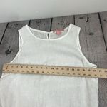 Marina Luna Linen White Crochet Trim Sleeveless Top size Medium Photo 11