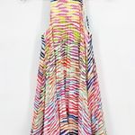 Amur NEW Estfan Pleated Ruffled Printed Mini Dress in Double Rainbow Women's 0 Photo 2
