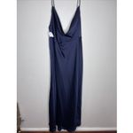Fame and Partners New‎ Plus  Navy Blue Cowl Neck Gown Sz 20 Photo 1