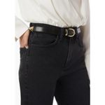 💕FAVORITE DAUGHTER💕 Evelyn High Rise Straight Leg Stirrup Jeans Storm Black 26 Photo 4