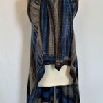 Anthropologie Moth Boho Bohemian Blue Gray Ombre Long Cardigan Size M/L Photo 4