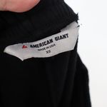 American Giant Black Wide Leg Lounge Pants Elastic Waist XS Made in USA Photo 2