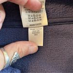 PINK - Victoria's Secret PINK Victoria’s Secret navy reverse fleece cropped polo sweatshirt size XL Photo 6