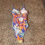 Cupshe  Floral One Piece Swimsuit Ruched Tummy Control Bathing Suit XS‎ Photo 1