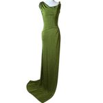 Khanums Slinky Off The Shoulder Maxi Dress in Green XSmall New Womens Gown Size XS Photo 3