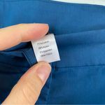 Misook  Pleated Wide Leg Twill Chiffon Tailored Pants Size M‎ Blue Photo 7