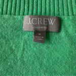 J.Crew Women Cashmere V-Neck Green Pullover Academia Preppy Sweater Size Medium Photo 5