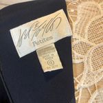 Lord & Taylor petite fitted Navy short sleeved round neck dress size 4 petite Blue Photo 8