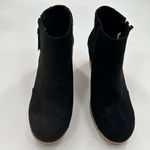 Toms  Black Avery Wedge Suede Side Zipper Bootie Photo 2