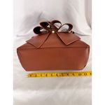 Crocci Bow Satchel Crossbody Bag Braided Handle‎ Designer Purse Brown Photo 9