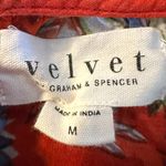 Velvet Lilah Dress in Rouge Medium Bohemian Indian Cotton 70s Floral Summer Red Photo 10