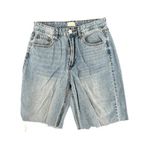 Simple Society  Juniors Light Wash Cut-Off Denim Jean Shorts Size 3 High Waisted Photo 0