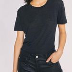 IRO  Luciana Linen Tee Shirt in Black Size Small Photo 0