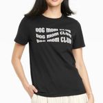 Zoe & Liv NEW  Women's Dog Mom Club Graphic T-Shirt size M Black Photo 0