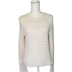 Tory Burch  White Cotton Open Knit Sweater  Size Small Photo 0