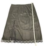 Cider Slip Skirt Women’s Plus 2X Black Lace Trim Dark Feminine Goth Whimisigoth Photo 6