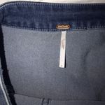 Free People A Line Button Denim Skirt Photo 1