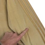 Adidas  Cropped Crewneck Sweatshirt 3 Stripe Athleisure Comfy Top M Butter Yellow Photo 2