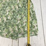 CAbi Leaf Print Faux Wrap Dress Womens Medium V-neck Collared Botanical Tropical Photo 10