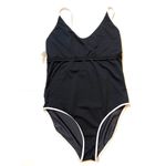 Juicy Couture Logo Placement Black/White One Piece Swimsuit Sz M Photo 7