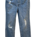 Frank & Eileen  The Monaghan Raw Hem Crop Straight Distressed‎ Mom Jeans Size 24 Photo 0