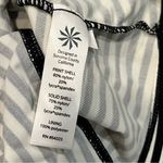 Athleta  Montauk Black & White Stripe Tankini Swim Top size Small Photo 6