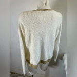 Juicy Couture  cream & gold fuzzy sweater Super Soft Crop Top Size XL EUC‎ 0022 Photo 4