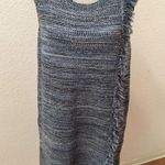 Anthropologie Holding Horses  dress XS New sleeveless blue fringe knit GORGEOUS Photo 4