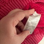 Free People Candy Blossom Women's Pink Cable Knit Sweater Photo 3