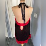 Torrid Black & Red Sexy Polka Dot Babydoll Chemise Lingerie Photo 3