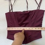 House Of CB 'Chantelle' Wine Satin Corset NWOT size XS Photo 5