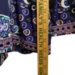 Joan Rivers Purple Paisley Print Embellished Open Front Jacket Blazer L Size L Photo 5