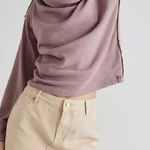 We The Free  Hazy Heart Off The Shoulder Thermal Top in Roan Rouge XS Photo 0