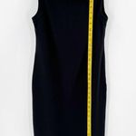 Talbots Black Jewel Boat Neck Midi Career Sheath Dress Women's Size 8 Photo 8