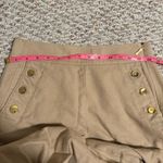 Kate Spade  Khaki Beige Pull On 3-Button Pants- Size 4 Photo 8