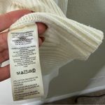 Free People  Off-White Greta Half Zip Cropped Sweater Womens Size L Photo 10