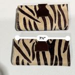 Lot Of 2 Real Handmade Animal Print Fur Leather Loop Closure Wallet/Hand Clutch Photo 13